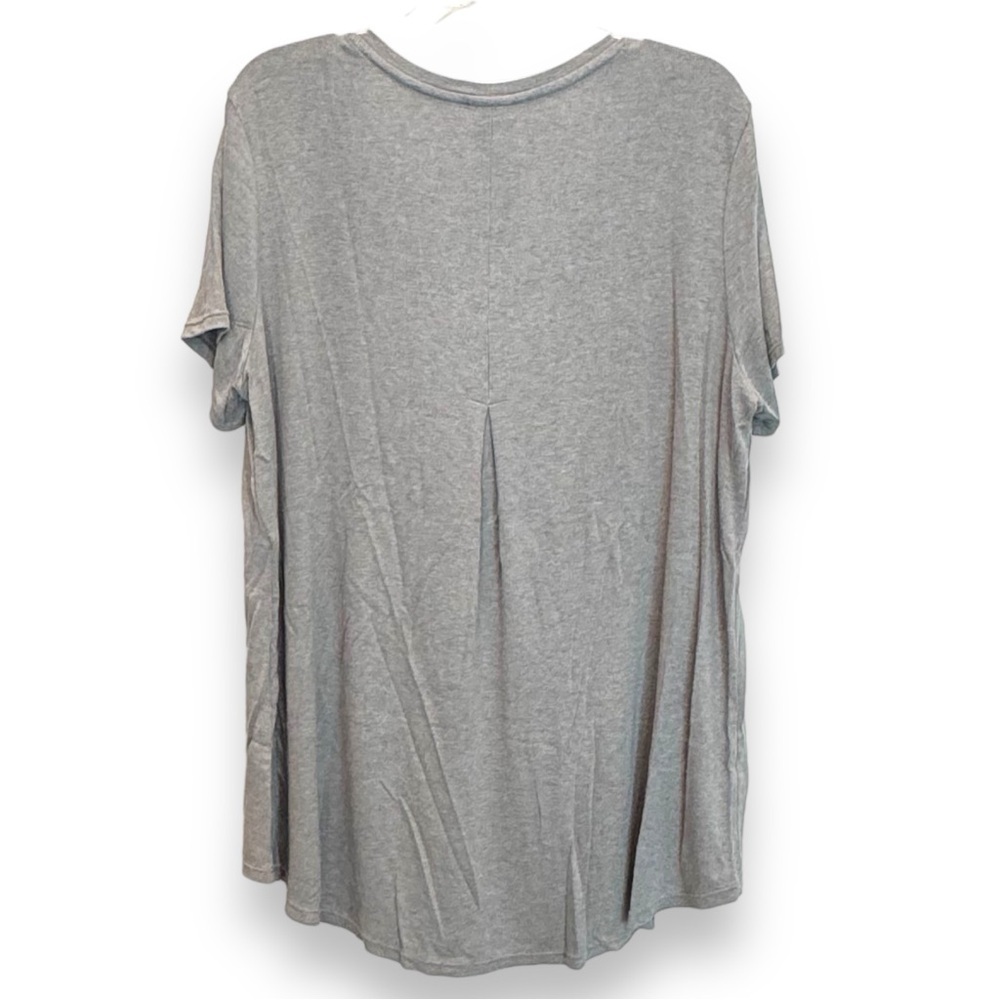 Members Mark Favorite Everyday Tee Gray S/S V-neck Shirt Top Size XXL NWOT - Picture 4 of 5